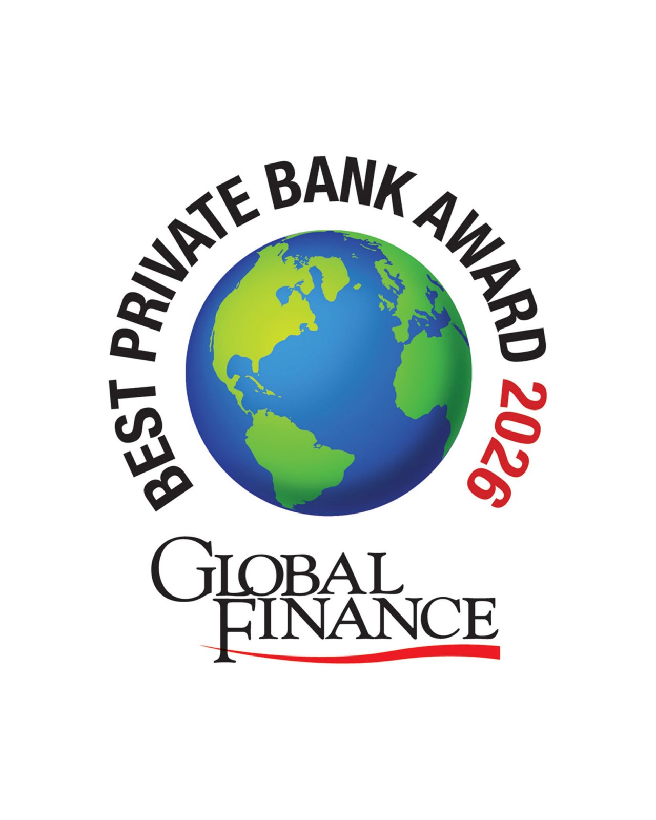 Global Finance Best Private Bank Award 2026 logo