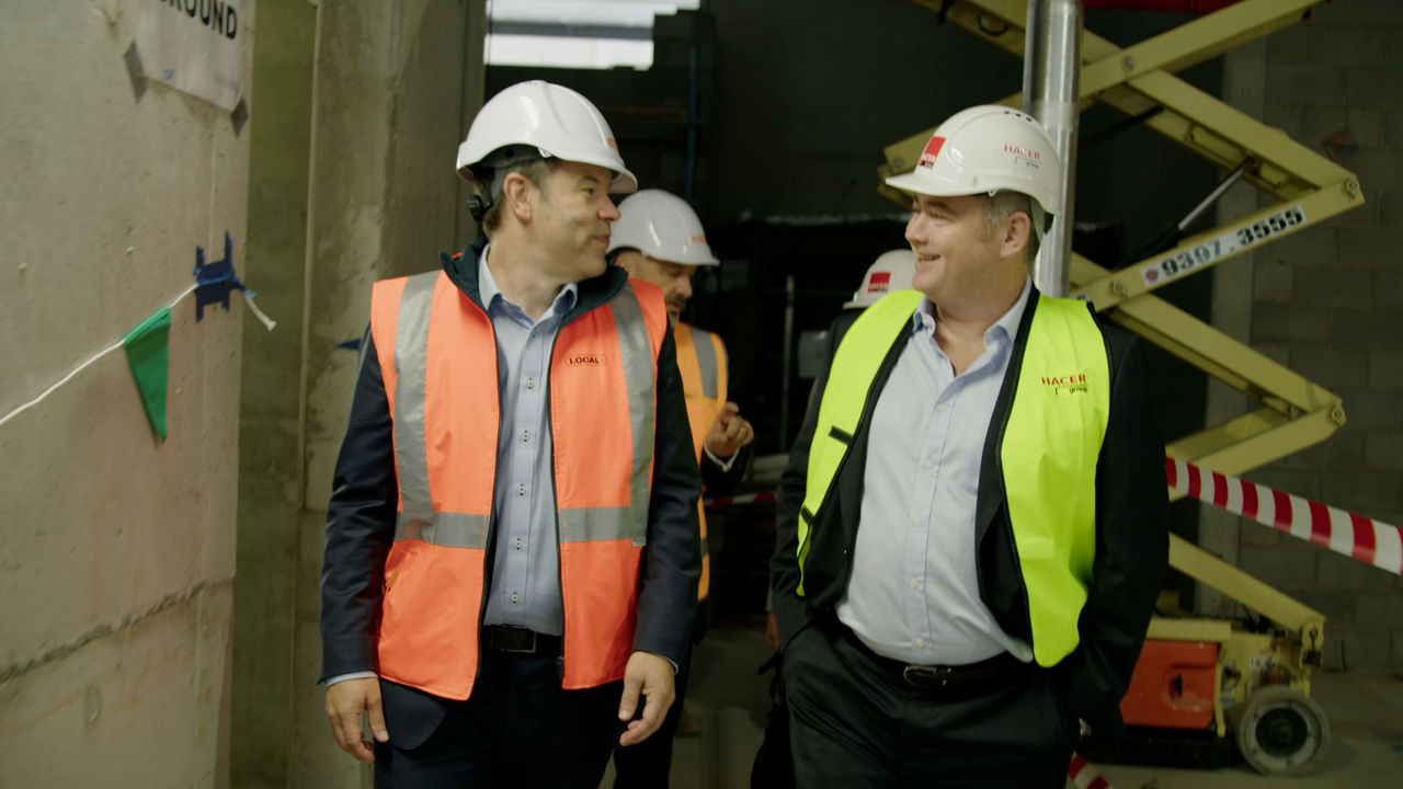 NAB CEO Andrew Irvine visiting Build to Rent project